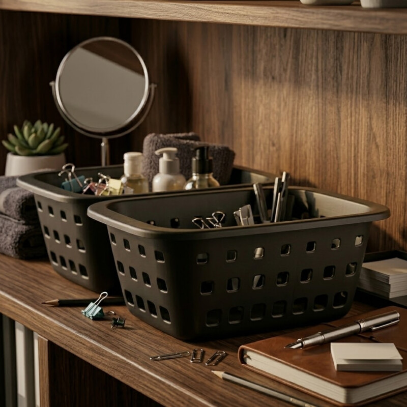 Set x2 Cesto pequeño 1,4 lts NEGRO