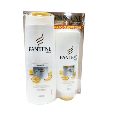 Pack Shampoo 400ml + Acondicionador 200ml PANTENE Liso Extremo
