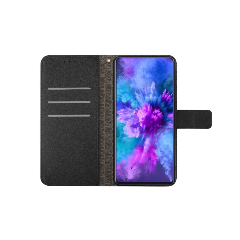 Flip cover para Oppo Reno11 F 5G diseño rombos color negro Flip Cover Para Oppo Reno11 F 5g Diseño Rombos Color Negro