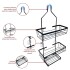 Organizador Ducha Colgante 3 Niveles Jabonera Baño Repisas Plateado Organizador Ducha Colgante 3 Niveles Jabonera Baño Repisas Plateado