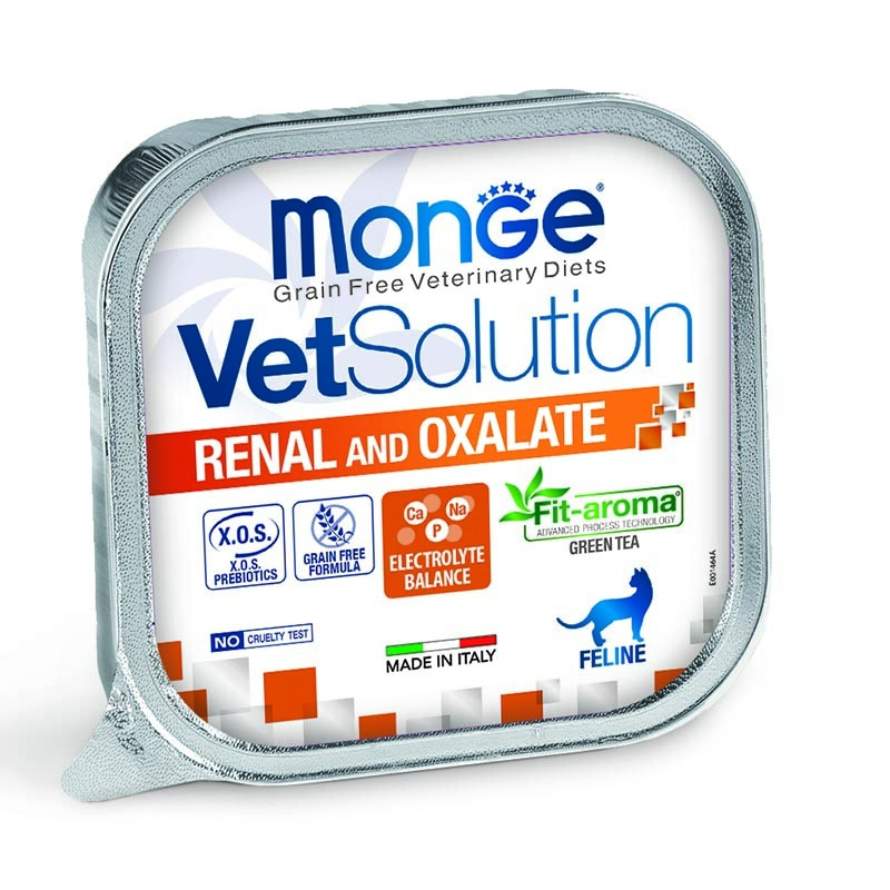 Monge VetSolution Renal & Oxalato Felino Paté 100grs Monge VetSolution Renal & Oxalato Felino Paté 100grs