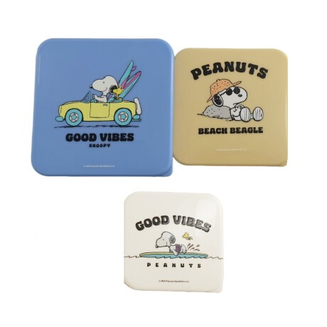 Contenedor alimentos Snoppy 3pcs Contenedor alimentos Snoppy 3pcs