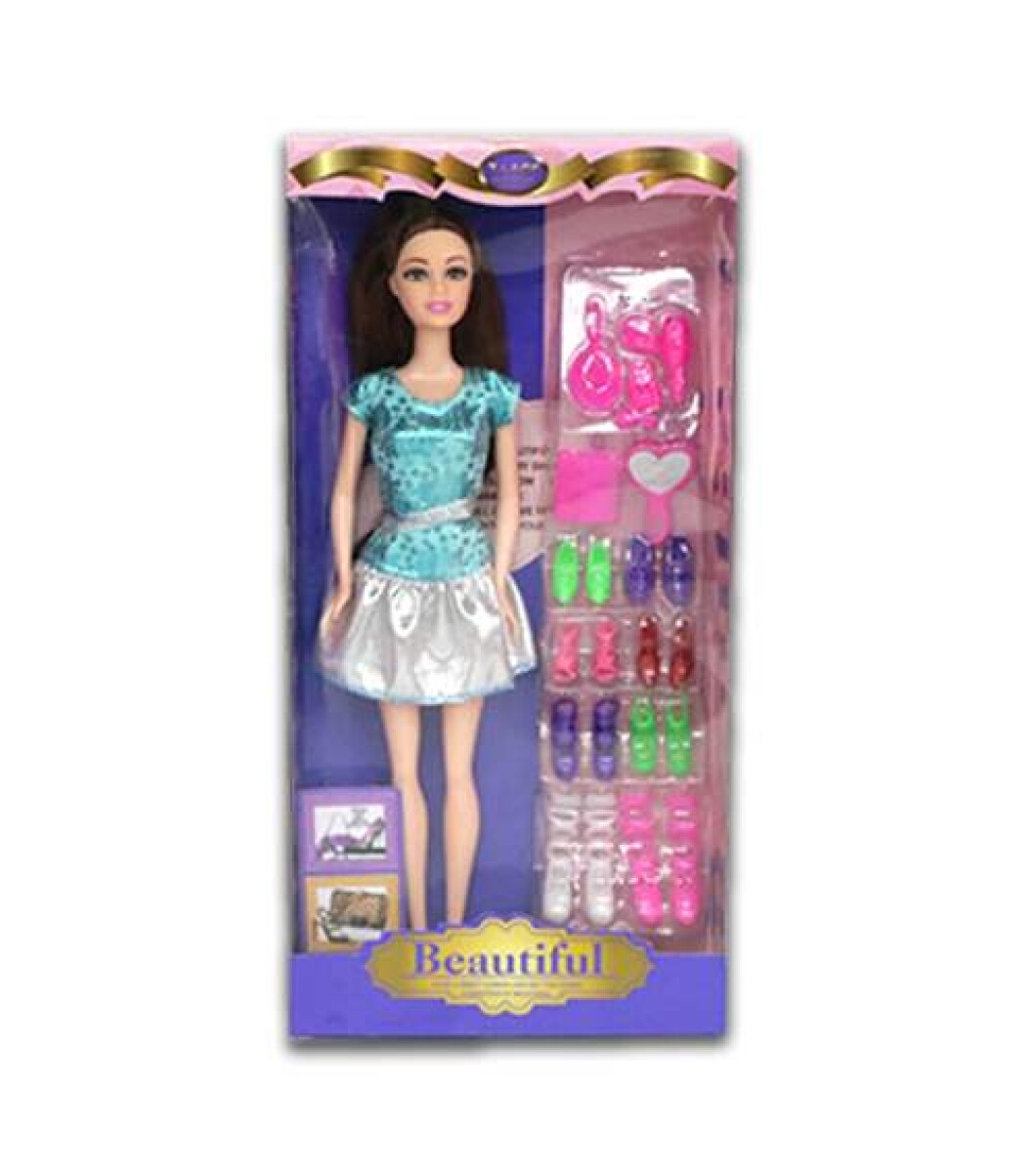 Set Muñeca 28cm Con Accesorios 