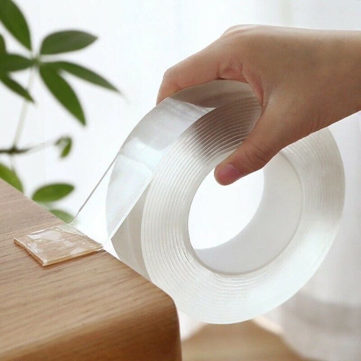 Cinta mágica doble faz transparente 3 metros - 3 cm 