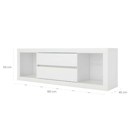 Rack para TV 70" Casablanca Infinite Blanco