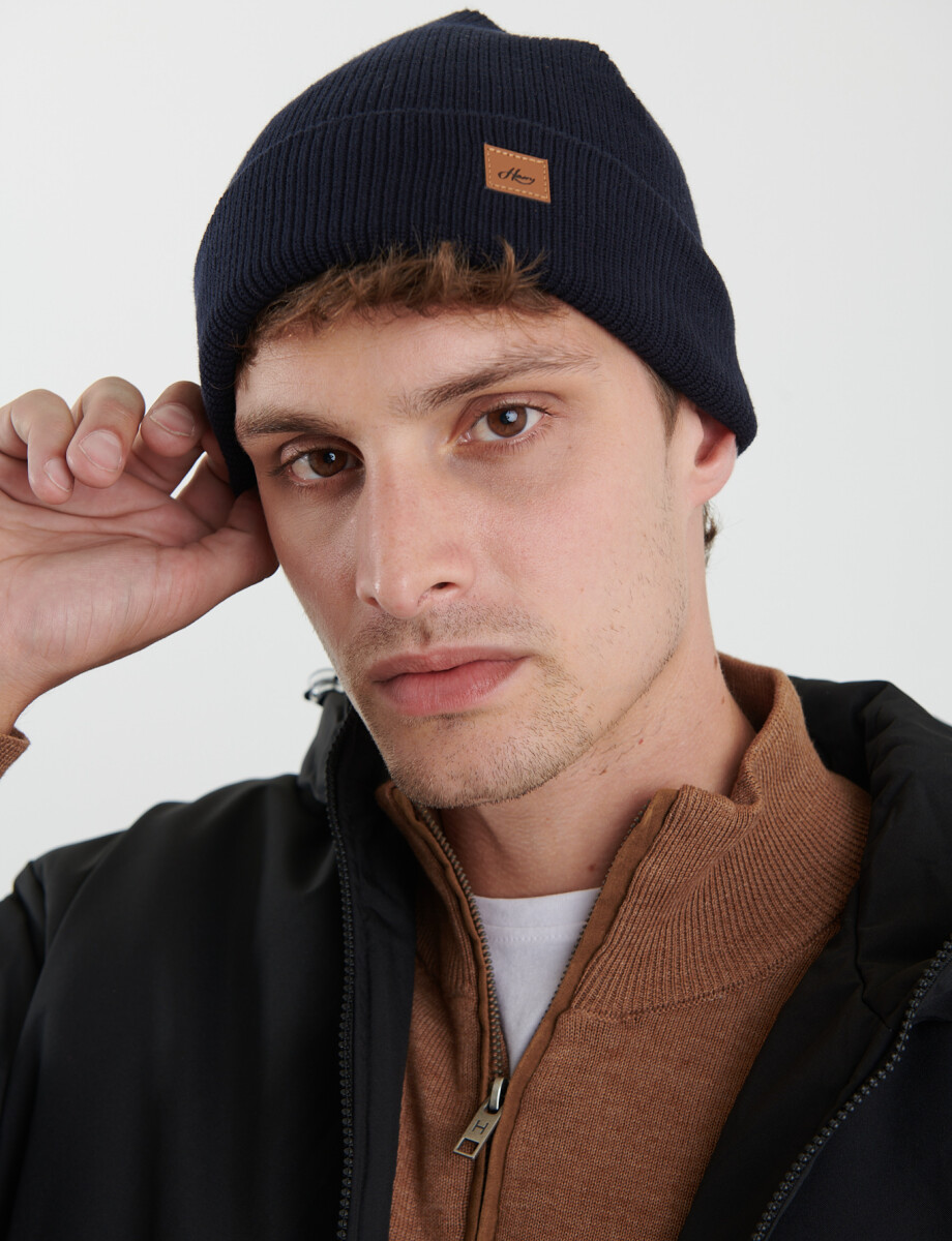 700515 GORRO TEJIDO HARRY Azul Oscuro