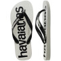 Sandalias Havaianas Top Logomania 2 Unisex Blanco/Negro/Blanco