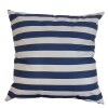 Almohadón Estampado - 45x45 cm Rayas Azul y Blanco