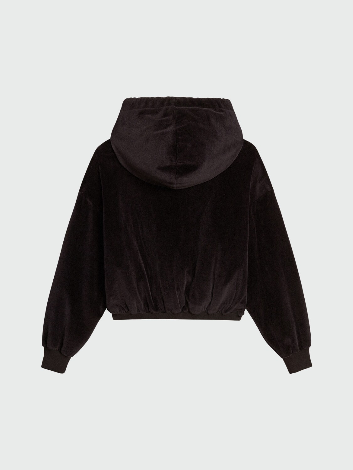 GOLDEN GOOSE - Buzo con capucha y cierre en mezcla de algodón Negro