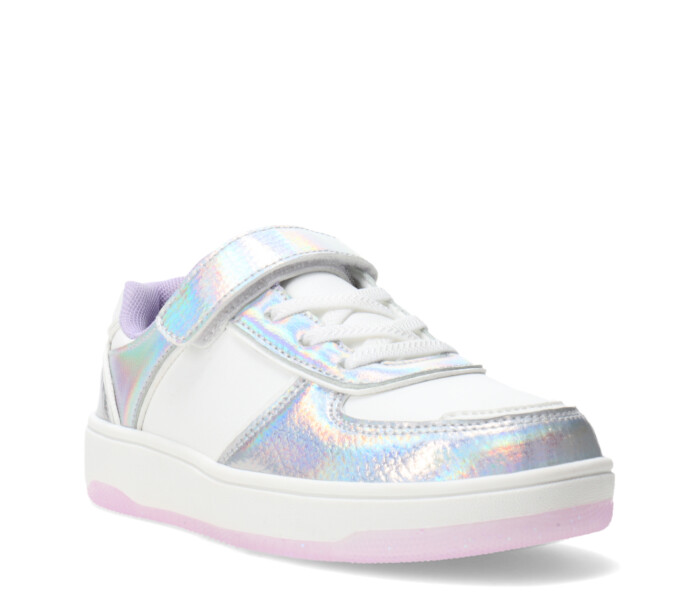 Championes de Niña MINI Miss Carol Blanco - Plateado