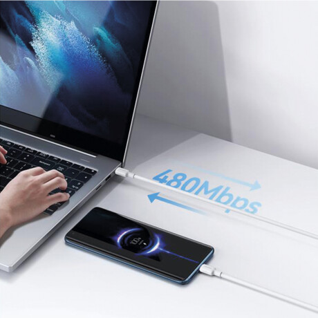 Cable Usb-c A Usb-c 1m Usams Blanco Cable Usb-c A Usb-c 1m Usams Blanco