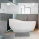 Alfombra de baño 45 x75 diseño piedras GRIS