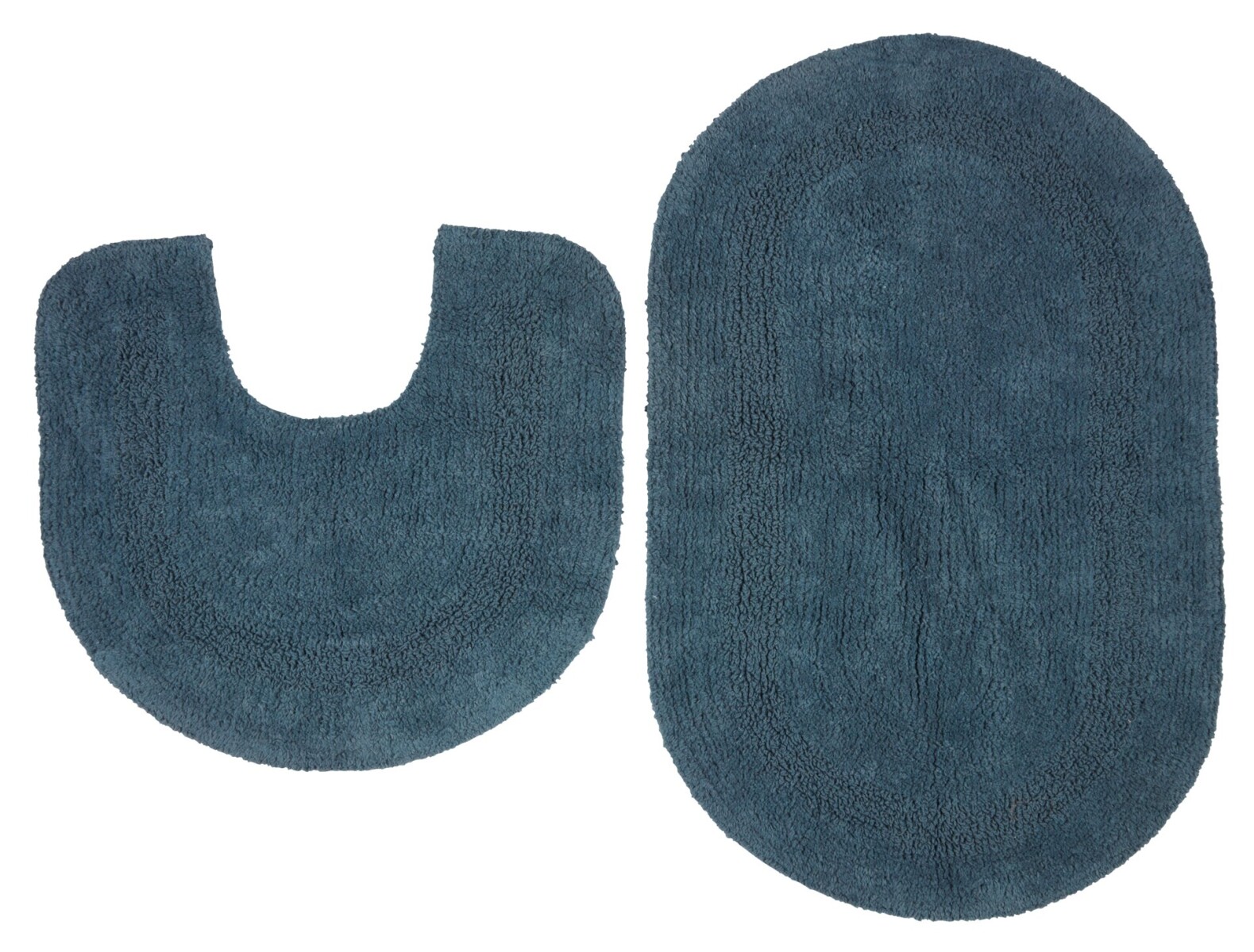 Juego alfombra baño LERDALA 2u azul 