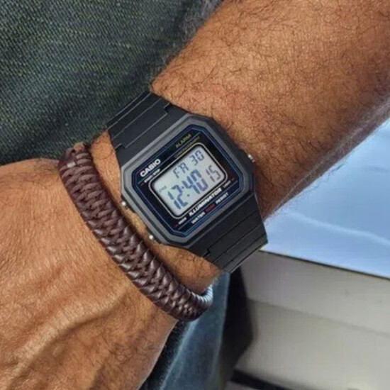 Reloj CASIO W217H-1AVDF Resina Negro Esfera 42mm 0