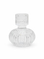 CANDELABRO VIDRIO LABRADO TRANSPARENTE