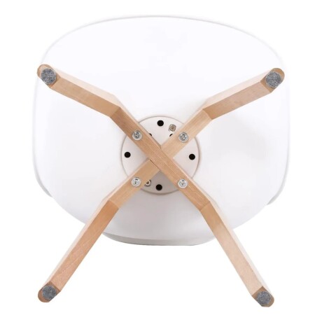 Silla Eames Tapizada Blanco