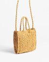 Complemento Marroquinería Basicos Cartera Efecto Rafia - Marron Beige