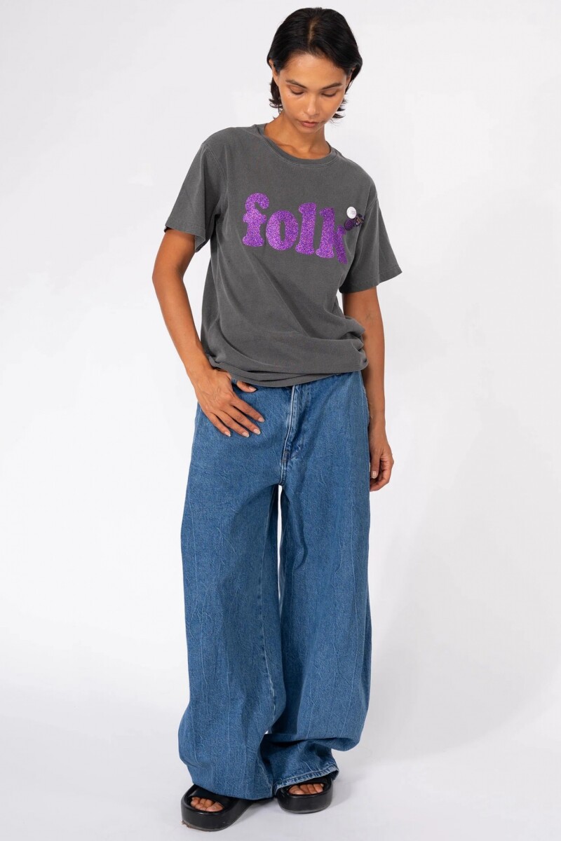 CAMISETA FOLK Gris