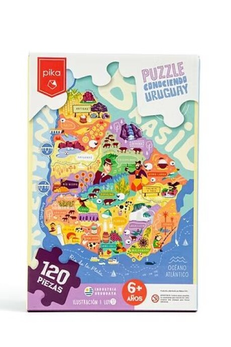 PUZZLE CONOCIENDO URUGUAY 120 PIEZAS PUZZLE CONOCIENDO URUGUAY 120 PIEZAS