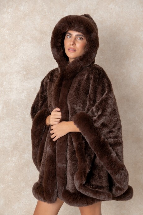 PONCHO GLENDYS Chocolate