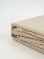 Sábanas 2 Plazas 144 Hilos Liso Taupe / Mink / Vison
