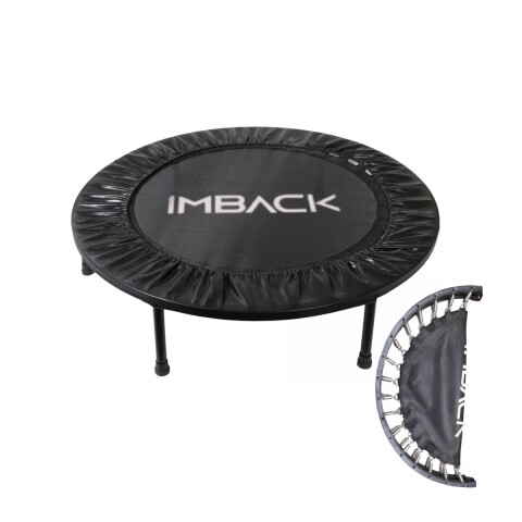 Mini Trampolin Plegable Cama Elástica Saltarín Fitness 102 Cm IMBACK Color Negro Mini Trampolin Plegable Cama Elástica Saltarín Fitness 102 Cm IMBACK Color Negro