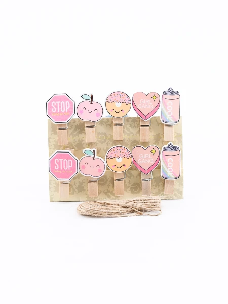 PALILLOS PINKY MADERA