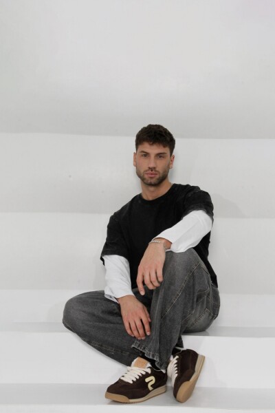 Remera Double NEGRO