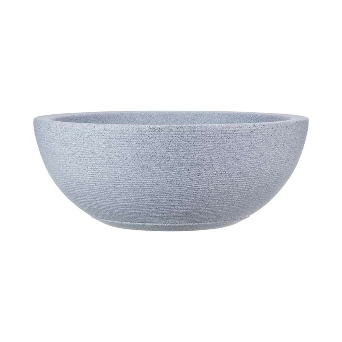 MACETA 44X19CM AMSTERDA GRAPHITO EFECTO PIEDRA - GRIS 