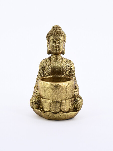 BUDA CON PORTA VELA GOLD DORADO