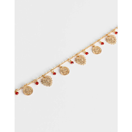 Collares Cortos Multi dijes Dorado