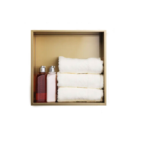 Nicho En Acero Inox Ss304 30X30X12 Oro Cepillado 000