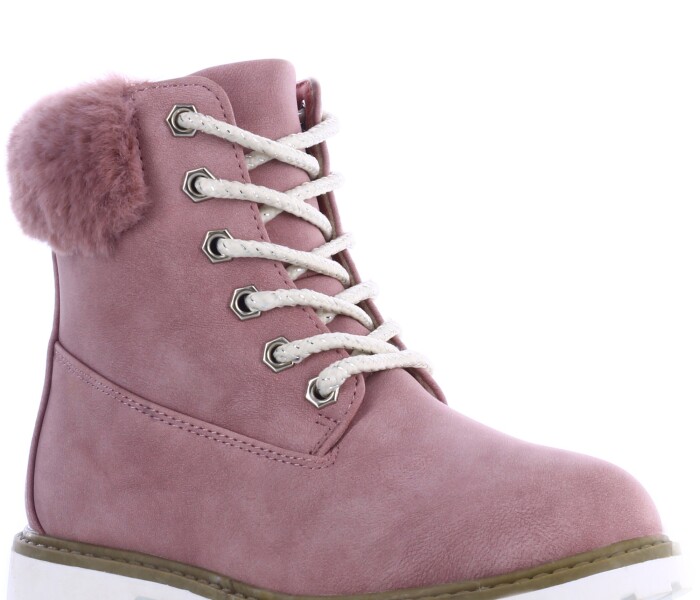 Borcego BILLY de gamuza y peludo en la caña MINI MissCarol - Pink - MINI  MissCarol - 145.222648000 — Miss Carol