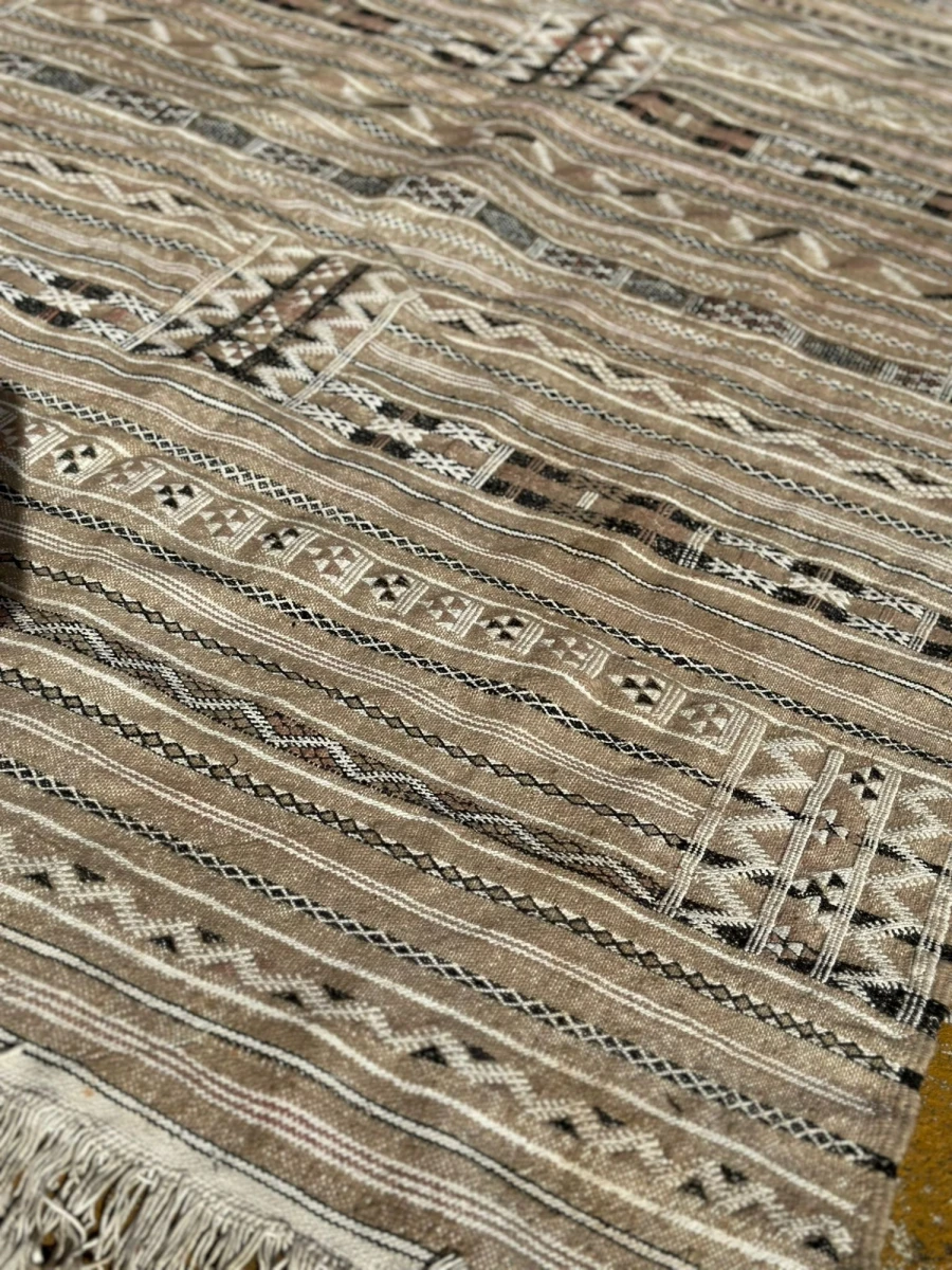 Alfombra killim marroqui beige 2,14x1,44 