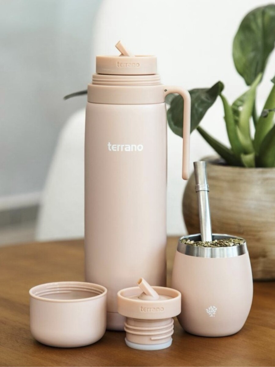 Kit Termo Manija Rigida + Mate con Tapa - Rosado 