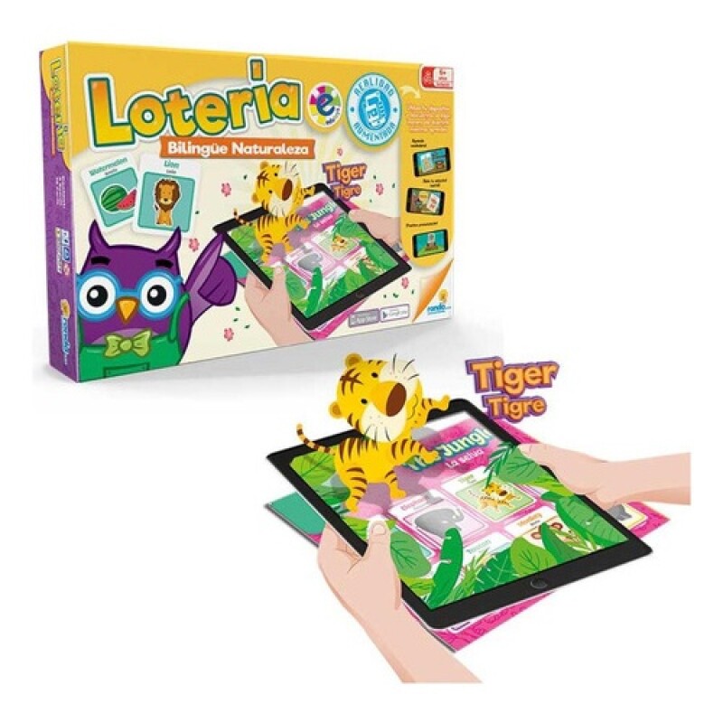 Juego de mesa Lotería Bilingüe Naturaleza Ronda con realidad aumentada Juego de mesa Lotería Bilingüe Naturaleza Ronda con realidad aumentada