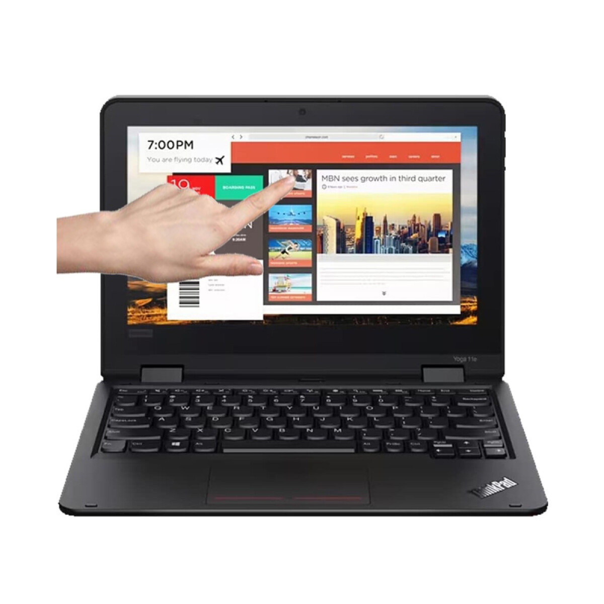 Notebook Lenovo 100e Gen 2. Quadcore N4120. RAM 4GB. Disco Sólido 128GB. Pantalla Táctil 11.6" Led HD. Win 11 