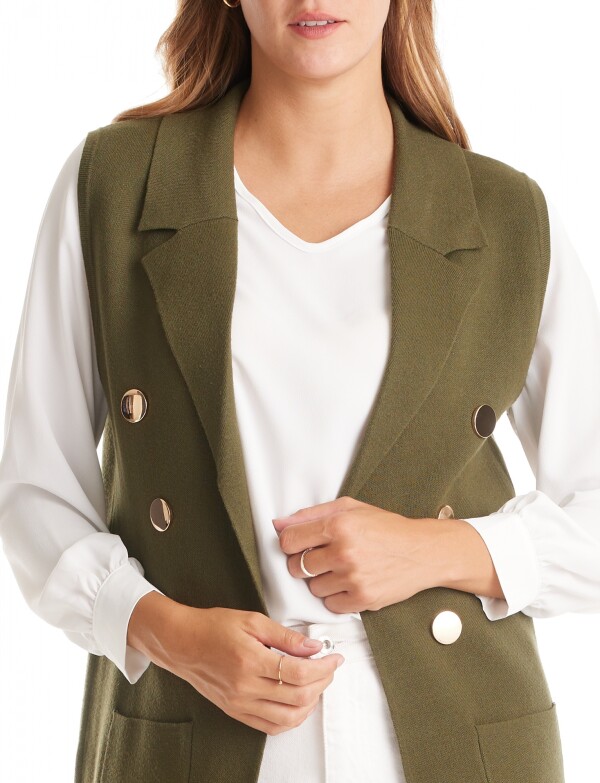 Chaleco Botones OLIVA