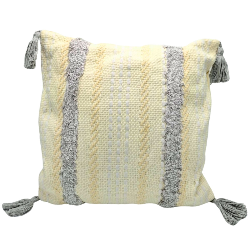 Almohadones con Decorado en Colores Gris