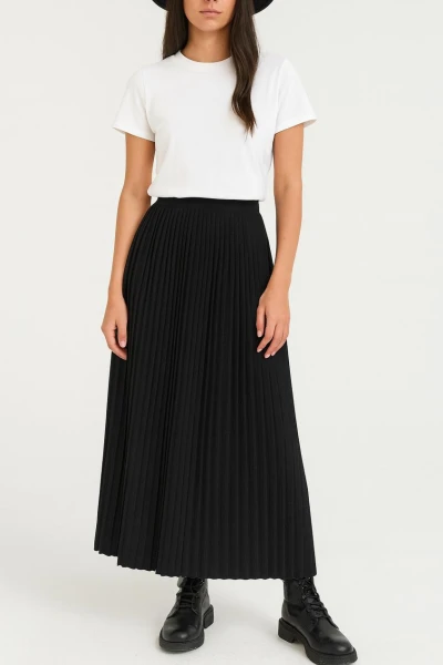 Falda Plisa Negro
