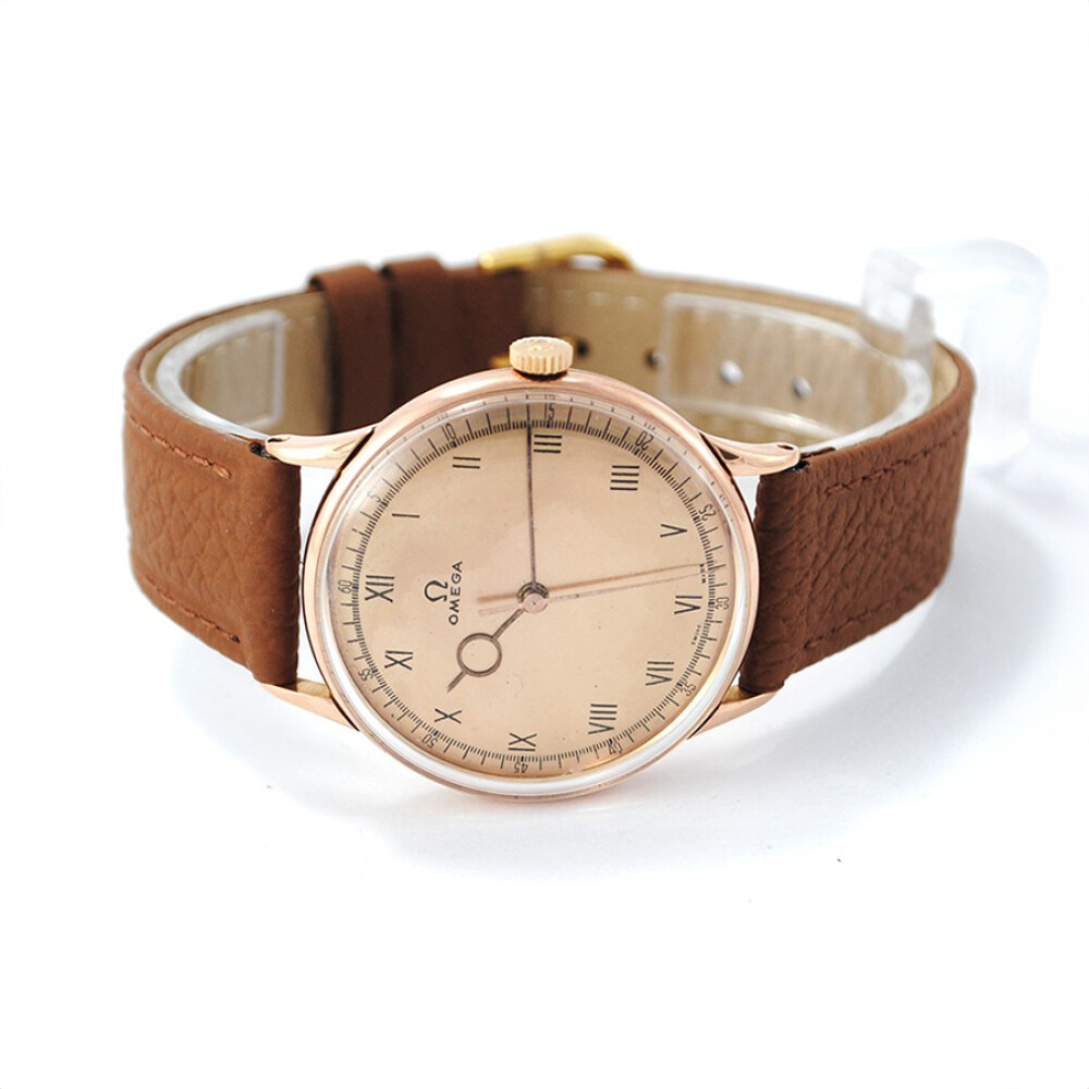 Omega Oro 18K Rosa 35 Mm Movimiento Manual Calibre R17.8 Sc. Año 1942 Omega Oro 18K Rosa 35 Mm Movimiento Manual Calibre R17.8 Sc. Año 1942