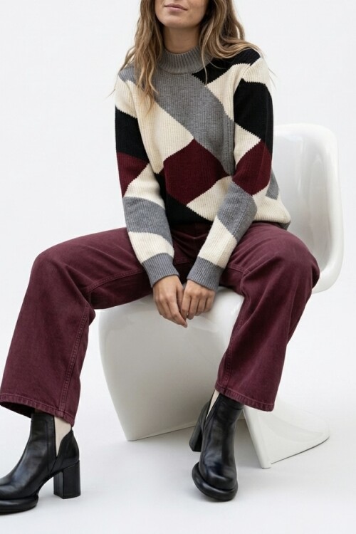 Sweater Becka Bordó