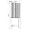 ESTANTE ORGA MADERA 190X68X30CM P/BAÑO Unica