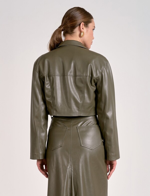 Chaqueta Eco Cuero OLIVA