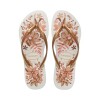 Sandalias Havaianas Slim Organic Mujer Blanco/dorado