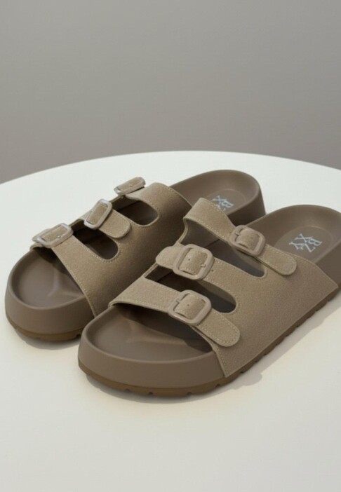 SANDALIA TIRAS BEIGE