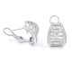 Caravanas clips caladas en oro 18k blanco, con brillantes Caravanas clips caladas en oro 18k blanco, con brillantes