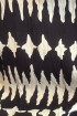 Campera capucha rayón Negra y blanca