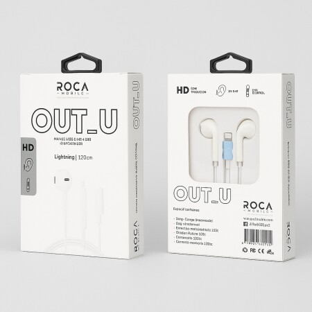 AURICULAR MANOS LIBRES ROCA 3.5MM 120CM AURICULAR MANOS LIBRES ROCA 3.5MM 120CM