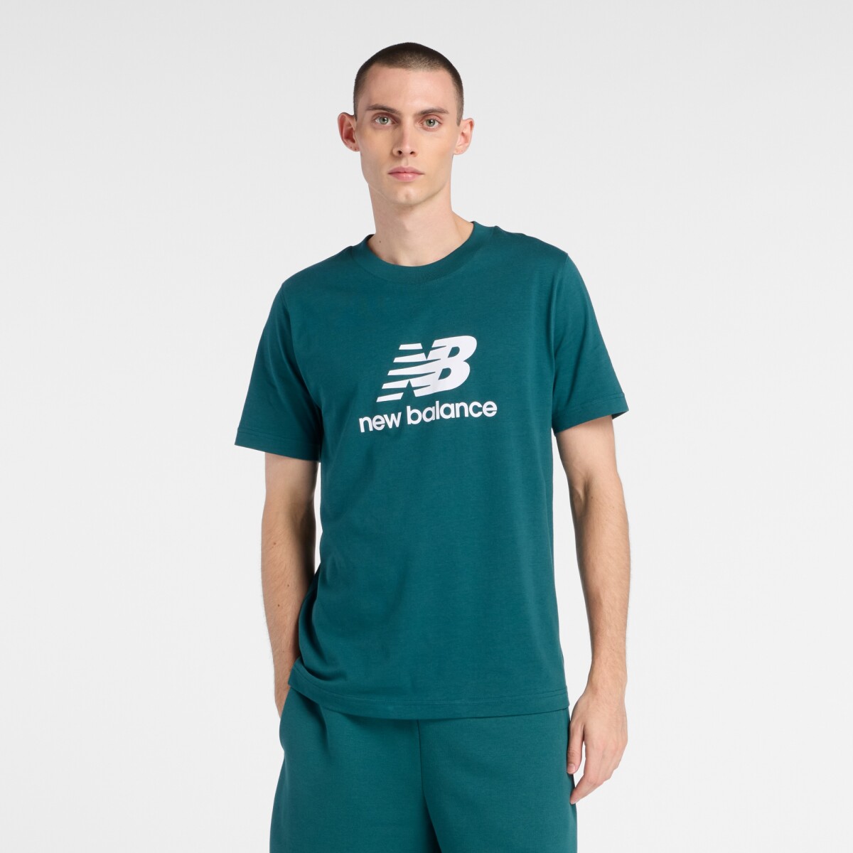 Remera New Balance de Hombre - - MT41502AAV - GREEN 